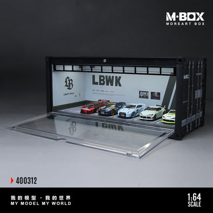 MoreArt M BOX 1/64 Container Model Storage Scene Diorama with LED Light- Liberty Walk LBWK Edition