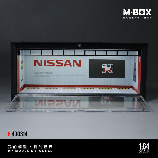 MoreArt M BOX 1/64 Container Model Storage Scene Diorama with LED Light- Nissan Edition