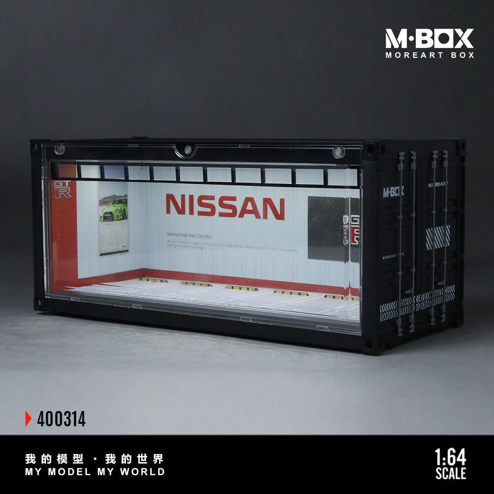 MoreArt M BOX 1/64 Container Model Storage Scene Diorama with LED Light GT-R Edition