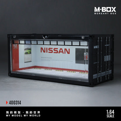 MoreArt M BOX 1/64 Container Model Storage Scene Diorama with LED Light GT-R Edition