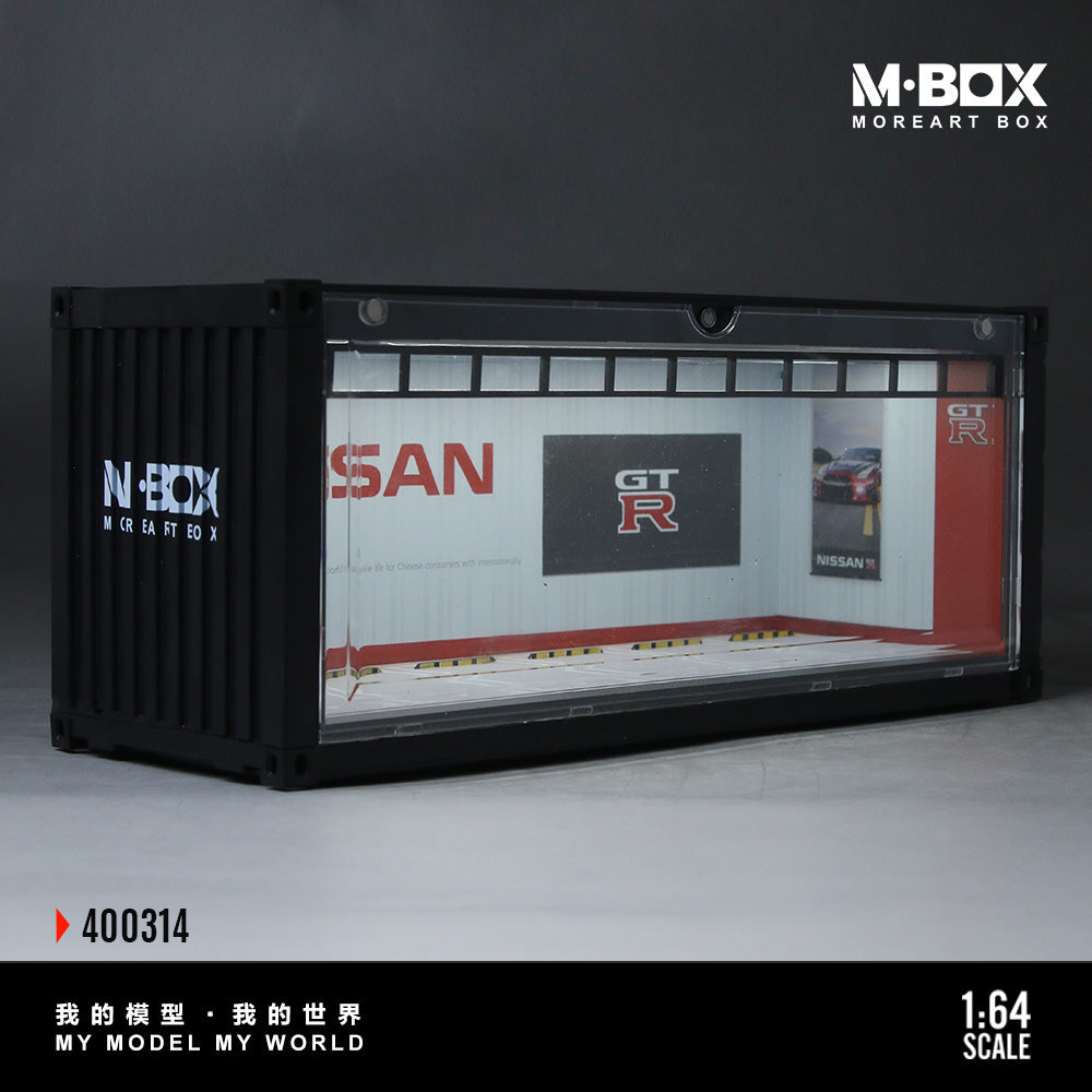 MoreArt M BOX 1/64 Container Model Storage Scene Diorama with LED Light GT-R Edition