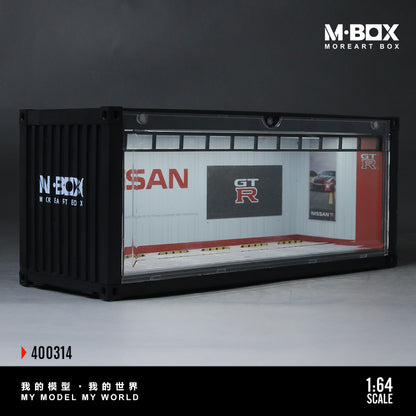MoreArt M BOX 1/64 Container Model Storage Scene Diorama with LED Light GT-R Edition