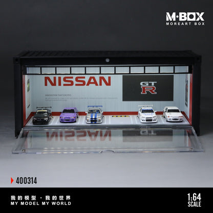 MoreArt M BOX 1/64 Container Model Storage Scene Diorama with LED Light GT-R Edition