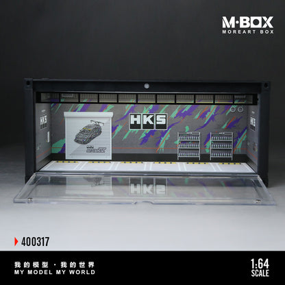 MoreArt M BOX 1/64 Container Model Storage Scene Diorama with LED Light- HKS Edition