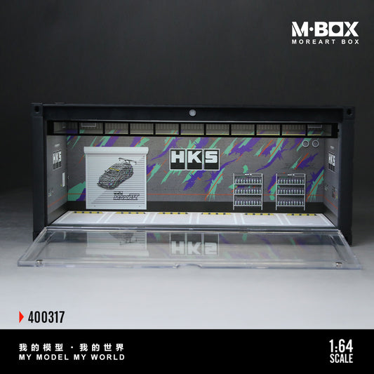 MoreArt M BOX 1/64 Container Model Storage Scene Diorama with LED Light- HKS Edition
