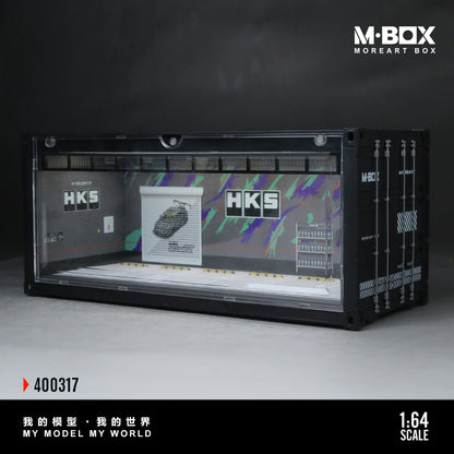 MoreArt M BOX 1/64 Container Model Storage Scene Diorama with LED Light- HKS Edition