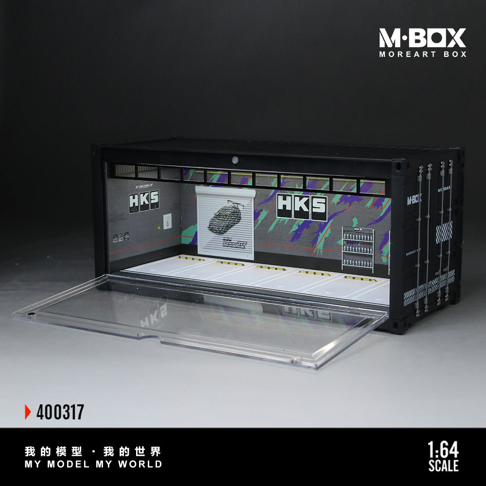 MoreArt M BOX 1/64 Container Model Storage Scene Diorama with LED Light- HKS Edition