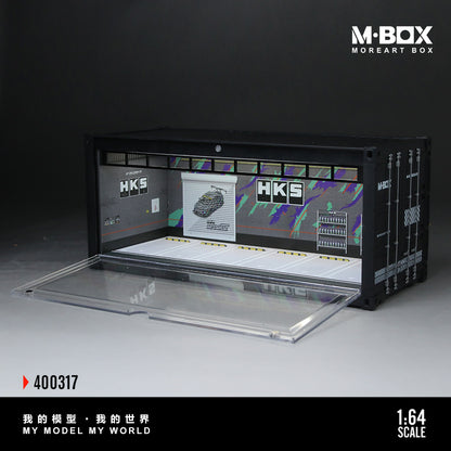 MoreArt M BOX 1/64 Container Model Storage Scene Diorama with LED Light- HKS Edition