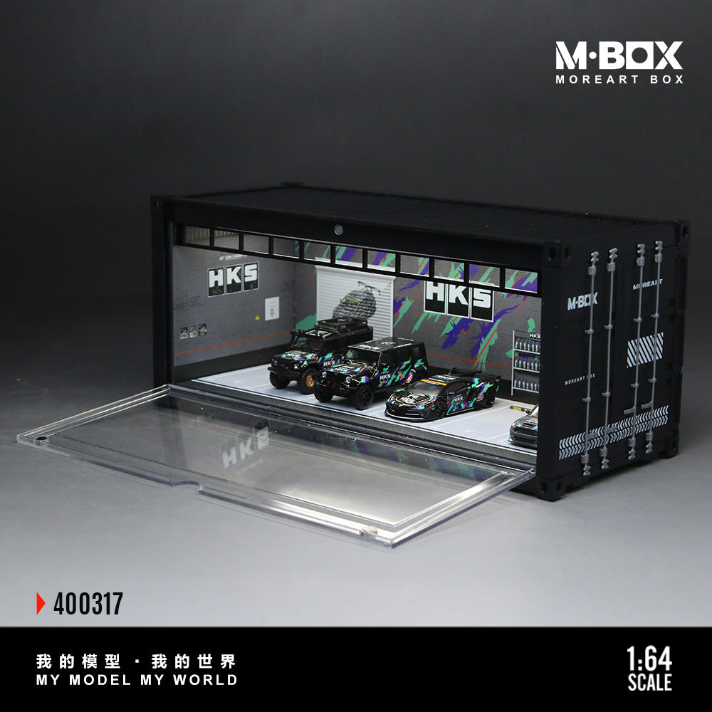 MoreArt M BOX 1/64 Container Model Storage Scene Diorama with LED Light- HKS Edition