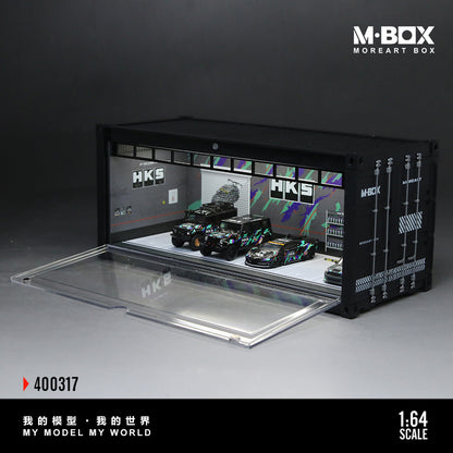 MoreArt M BOX 1/64 Container Model Storage Scene Diorama with LED Light- HKS Edition