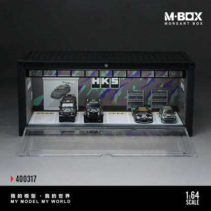 MoreArt M BOX 1/64 Container Model Storage Scene Diorama with LED Light- HKS Edition