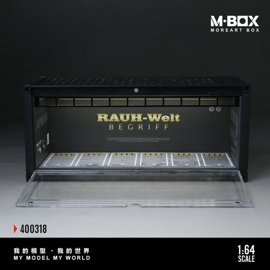 MoreArt M BOX 1/64 Container Model Storage Scene Diorama with LED Light- RWB Edition