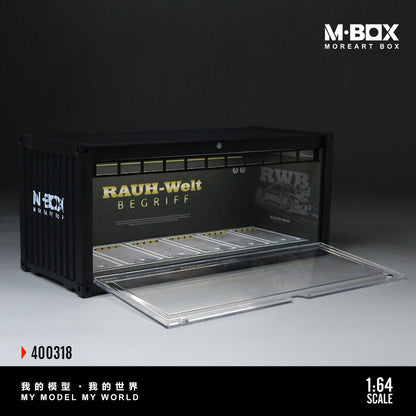 MoreArt M BOX 1/64 Container Model Storage Scene Diorama with LED Light- RWB Edition