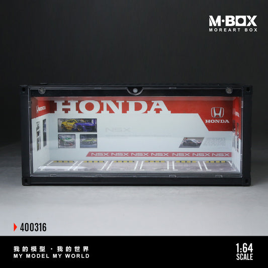 MoreArt M BOX 1/64 Container Model Storage Scene Diorama with LED Light- Honda Edition