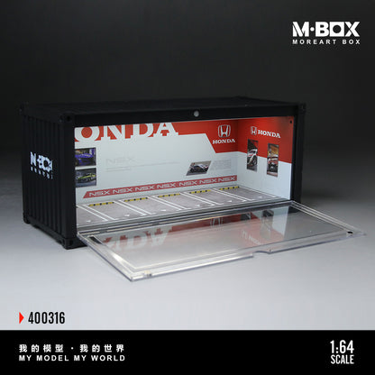 MoreArt M BOX 1/64 Container Model Storage Scene Diorama with LED Light- Honda Edition