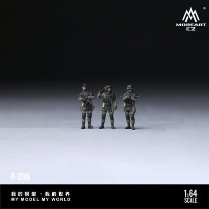 MoreArt 1:64 Special Forces Soldier Figure Set (3 Figures Set)