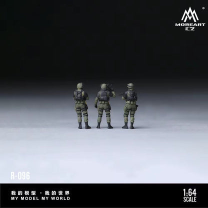 MoreArt 1:64 Special Forces Soldier Figure Set (3 Figures Set)