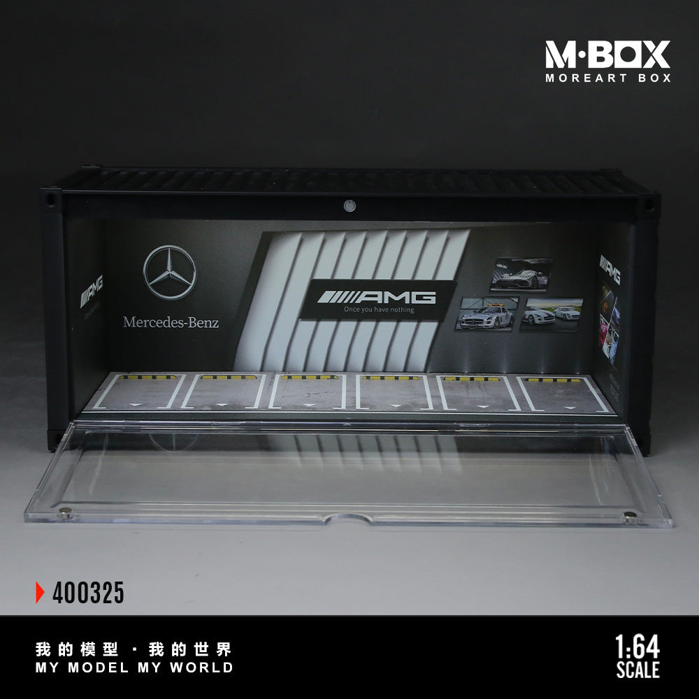 MoreArt M BOX 1/64 Container Model Storage Scene Diorama with LED Light- AMG Edition