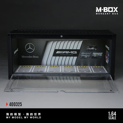 MoreArt M BOX 1/64 Container Model Storage Scene Diorama with LED Light- AMG Edition