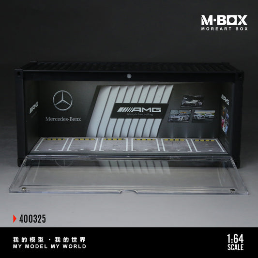 MoreArt M BOX 1/64 Container Model Storage Scene Diorama with LED Light- AMG Edition
