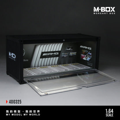 MoreArt M BOX 1/64 Container Model Storage Scene Diorama with LED Light- AMG Edition