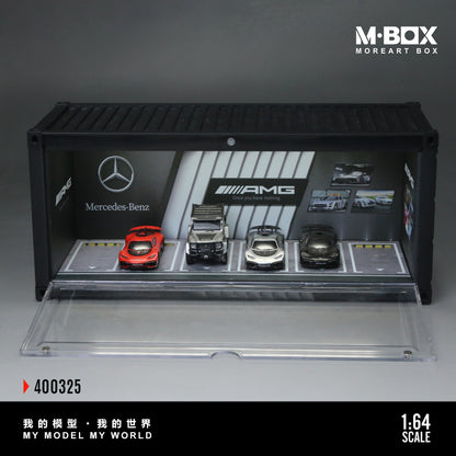 MoreArt M BOX 1/64 Container Model Storage Scene Diorama with LED Light- AMG Edition
