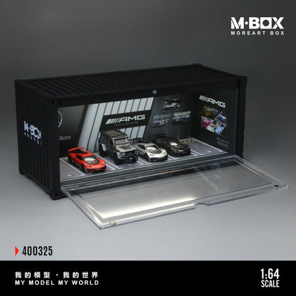 MoreArt M BOX 1/64 Container Model Storage Scene Diorama with LED Light- AMG Edition