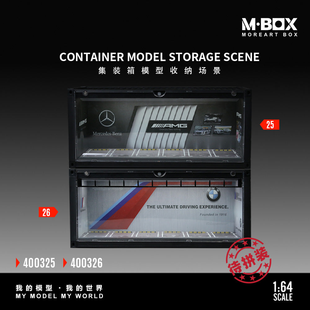 MoreArt M BOX 1/64 Container Model Storage Scene Diorama with LED Light- M Performance Edition