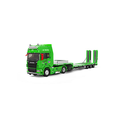 Supcar 1:64 Scania Flat Bed Trailer Transporter Truck Rexy Green