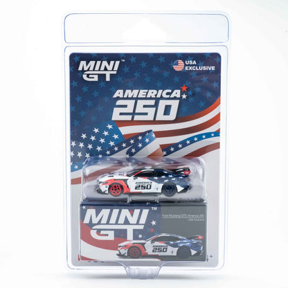 Mini GT 1:64 Ford Mustang GTD America 250 USA Exclusive (MGT01301-BLCH)