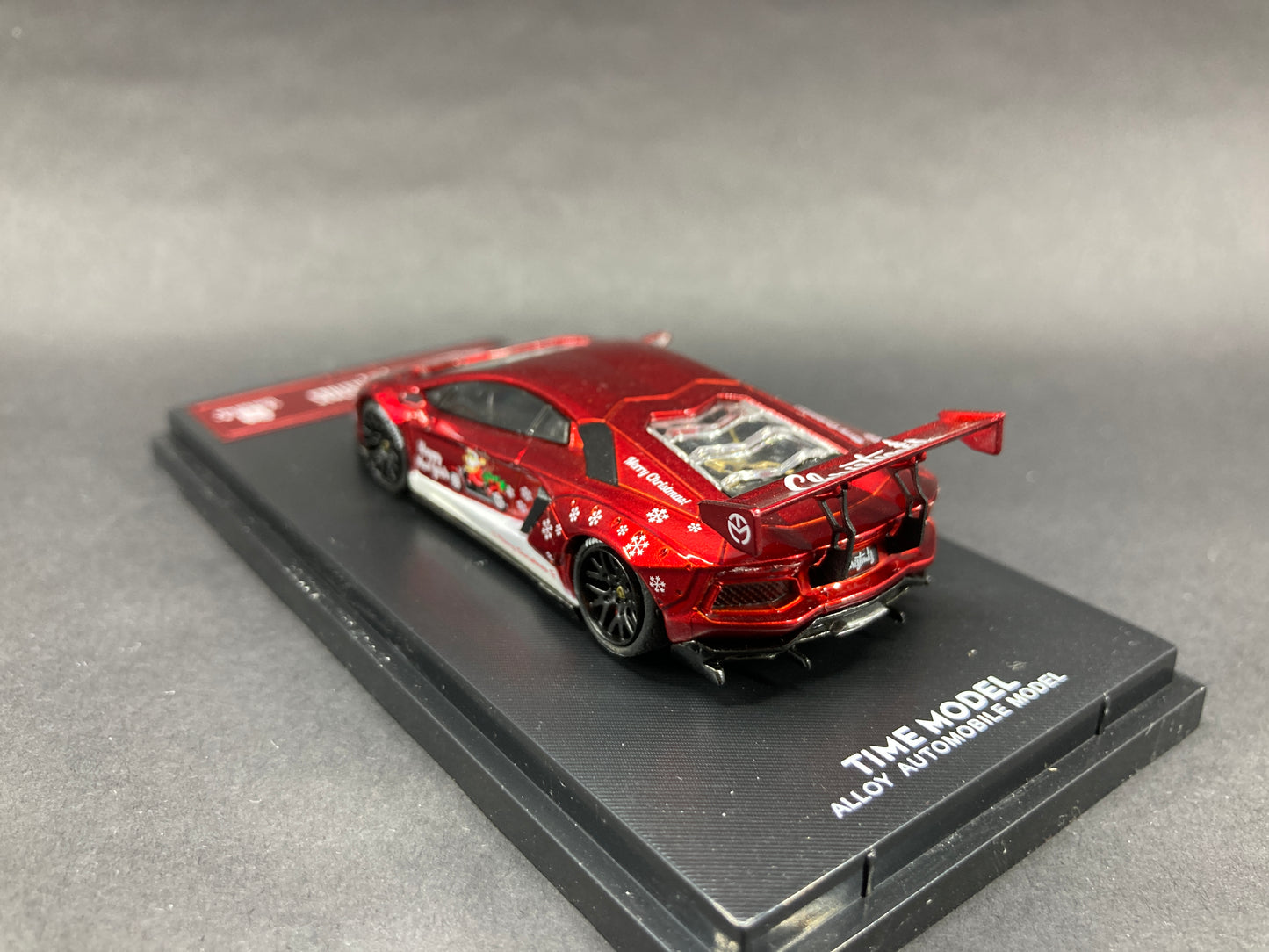 Time Micro 1/64 Lamborghini Aventador LP 700 Christmas Edition Red