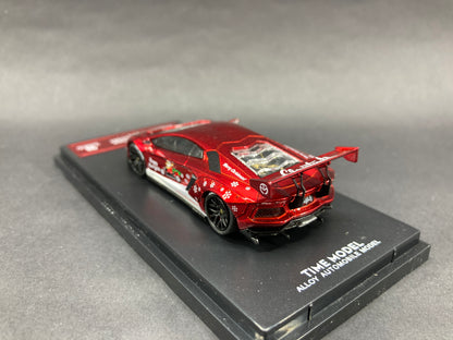 Time Micro 1/64 Lamborghini Aventador LP 700 Christmas Edition Red