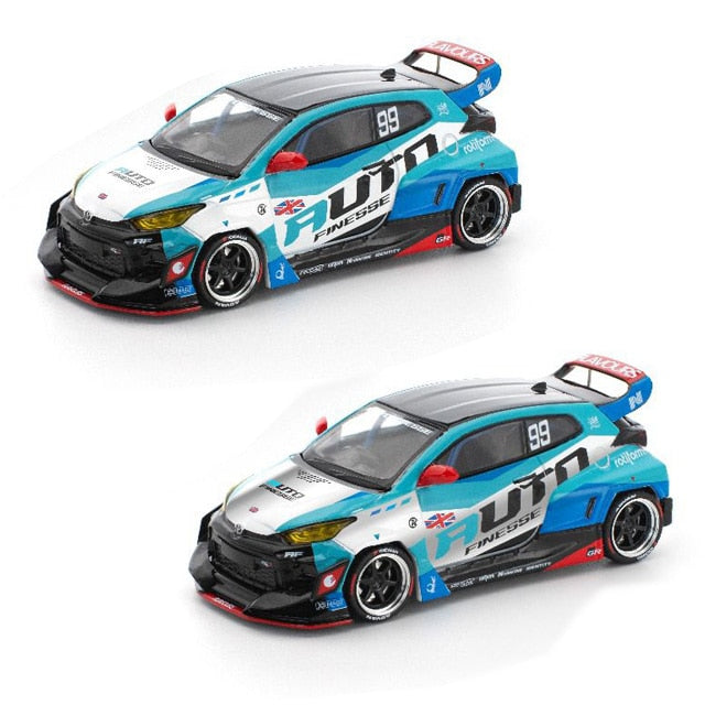 Pop Race X Enigma 1:64 Toyota GR Yaris Pandem Rocket Bunny Auto Finesse in Blister Packaging (PRE012)