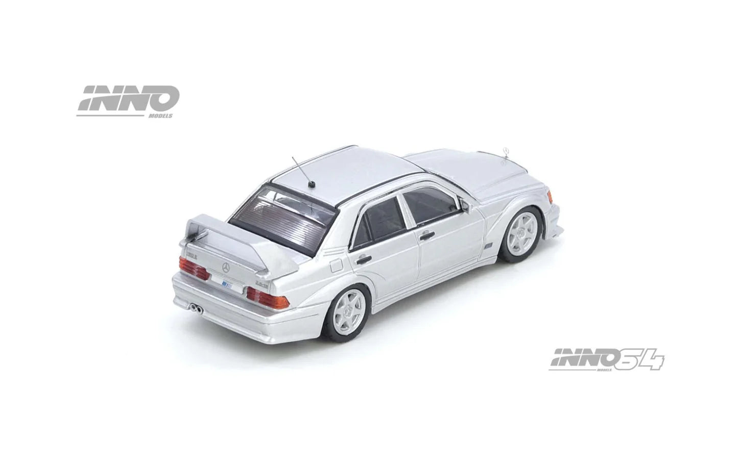 INNO64 1:64 MERCEDES-BENZ 190E 2.5-16 Evolution II Silver (IN64-190E-SIL)