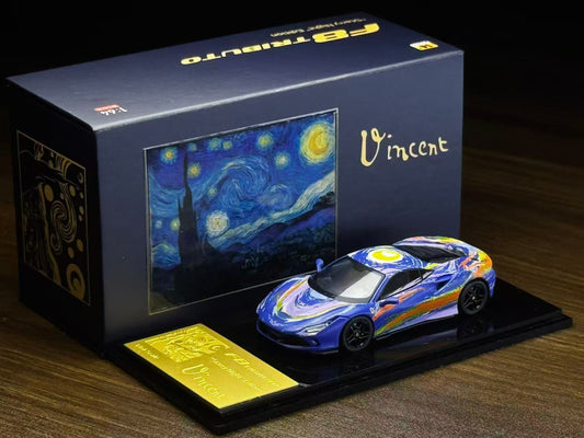Karium 1:64 F8 Tributo Van Gogh Starry Livery in Premium Box Packaging