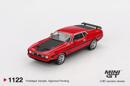 Mini GT 1:64 Ford Mustang Mach1 1971 Race Red (MGT01122-CH)