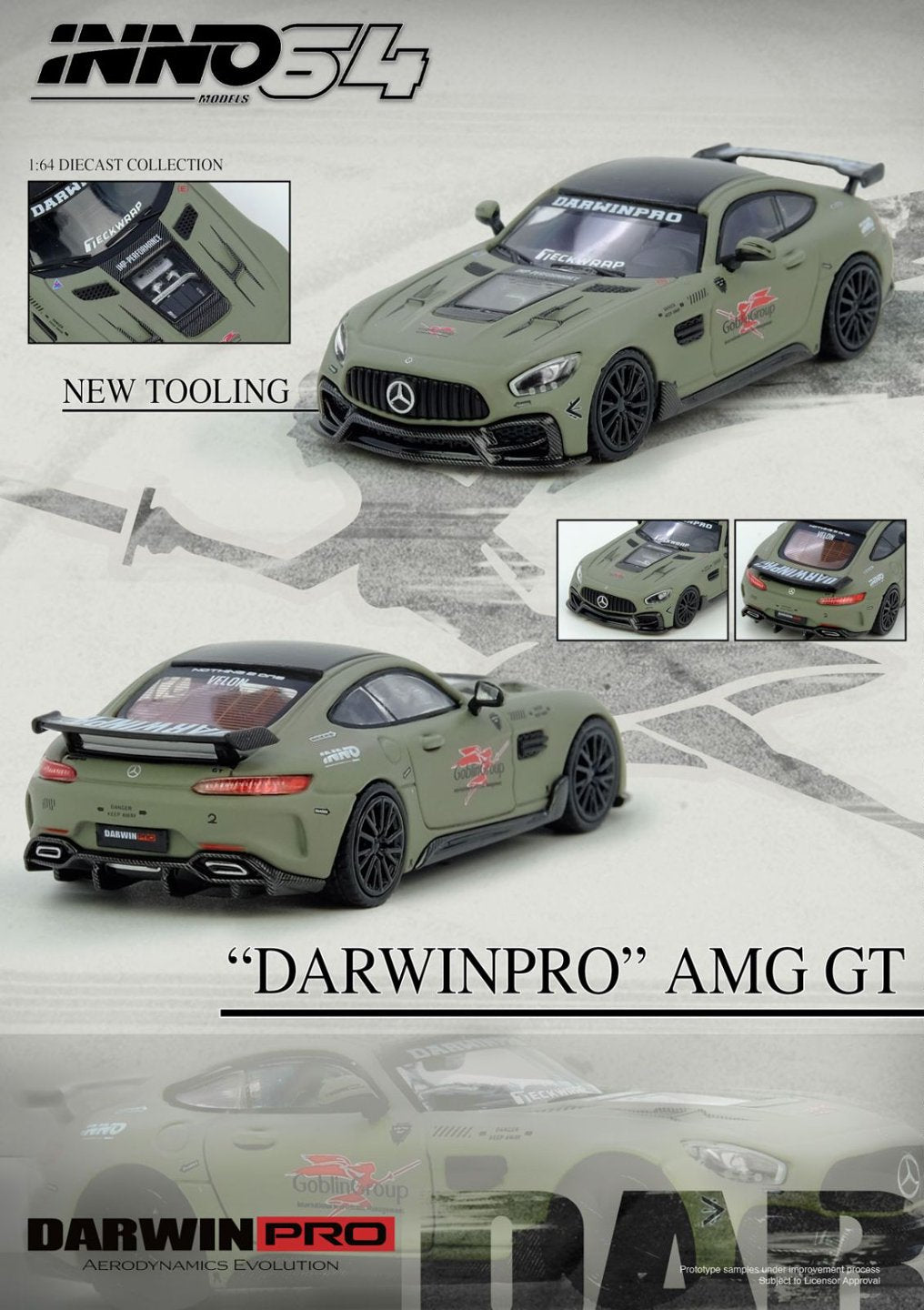 INNO64 1:64 DARWIN PRO AMG GT (IN64-AMGGT-DP01)