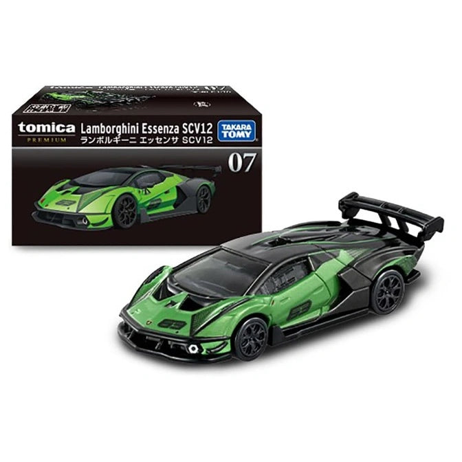 Tomica PREMIUM 1:70 Lamborghini Essenza SCV12 Green Removable Spoiler and Body Kit No.07