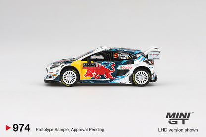 Mini GT 1:64 Ford Puma Rally1 #13 M-Sport Ford WRT 2024 Rally Monte Carlo (MGT00974-CH)