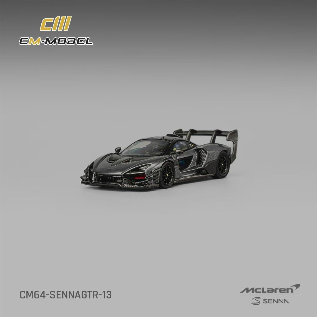 CM Model 1:64 McLaren Senna GTR Metallic Grey McLaren Official Licensed