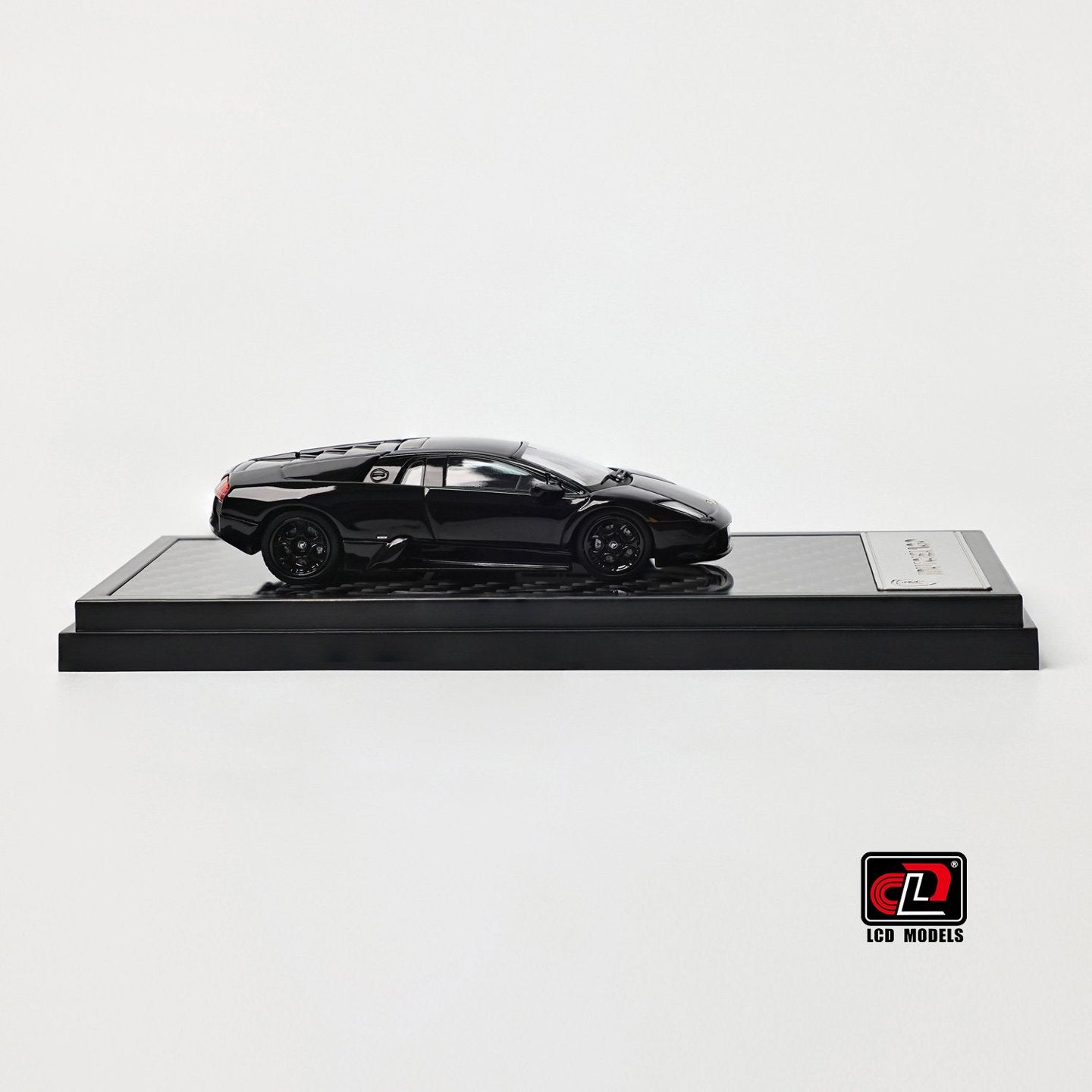 LCD 1:64 Lamborghini Murcielago Black Openable Engine Hood with Detailed Engine Lamborghini Official Licensed