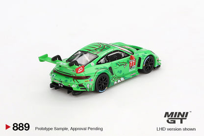 Mini GT 1:64 Porsche 911 GT3 R #77 AO Racing 2024 IMSA Daytona 24 Hrs GTD Pro 2nd Place (MGT00889CH) (Limit to 1 unit per person/address)