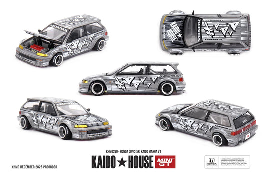Mini GT 1:64 Honda Civic (EF) Kaido Manga V1 KaidoHouse (KHMG260)