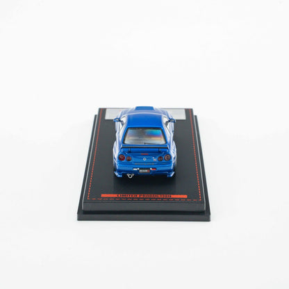 Ignition Model 1:64 Nissan Skyline GT-R (BNR34) NISMO customized Metallic Blue (IG4147) - Limited to 2 per customer / address