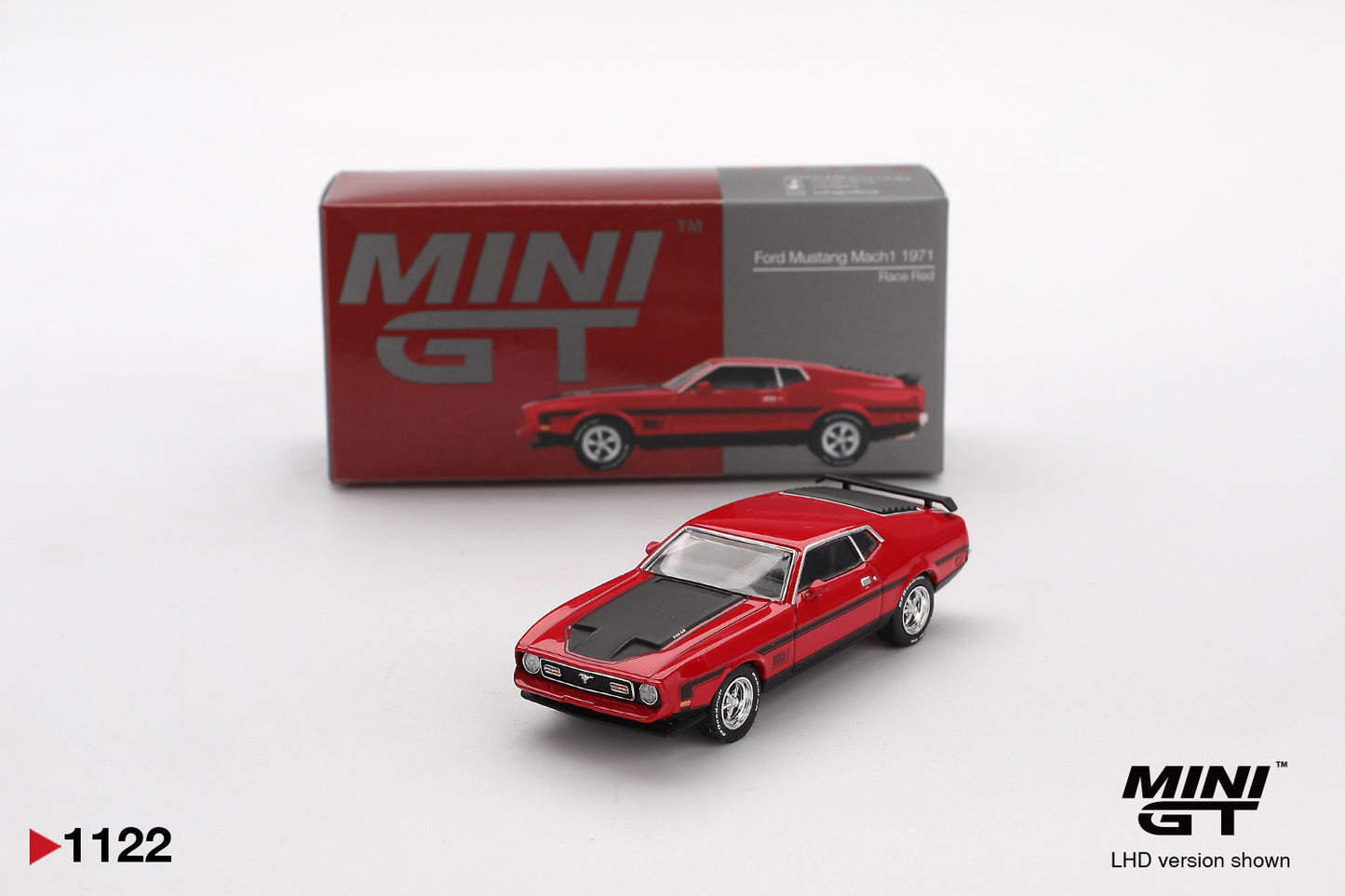 Mini GT 1:64 Ford Mustang Mach1 1971 Race Red (MGT01122-CH)