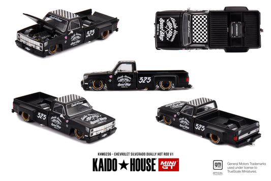 Mini GT x KAIDOHOUSE 1:64 Chevrolet Silverado Dually Hot Rod V1 (KHMG236)