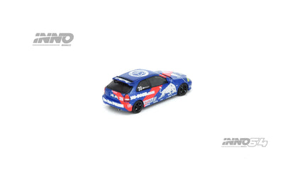 INNO64 1:64 HONDA CIVIC Type-R (EK9) NO GOOD RACING Red Bull Livery IN64-EK9-JDM16