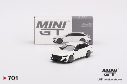 Mini GT 1:64 Audi ABT RS6-R Glacier White Metallic LHD (MGT00701-R)