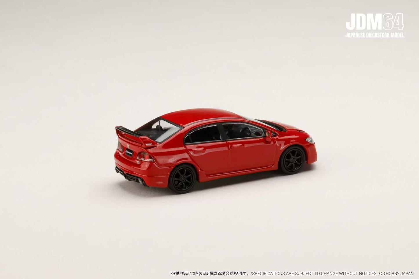 Hobby Japan x JDM64 1:64 Honda Civic Type-R FD2 Mugen RR Milano Red Official Licensed  (HJDMD009-15)