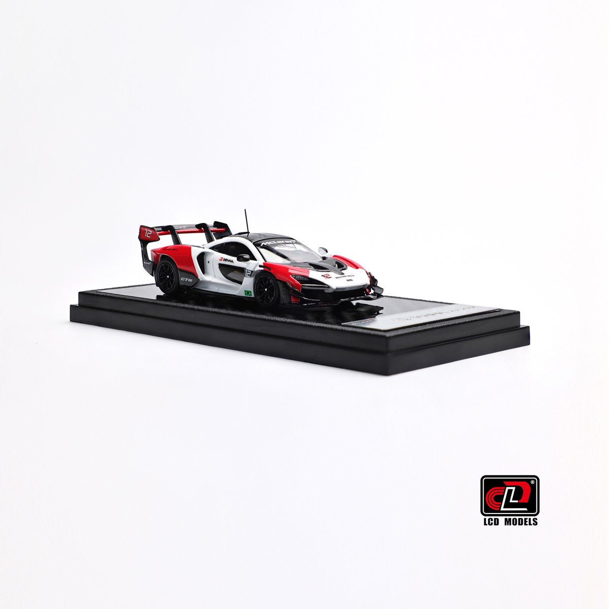 LCD 1:64 McLaren Senna GTR Red White McLaren Official Licensed
